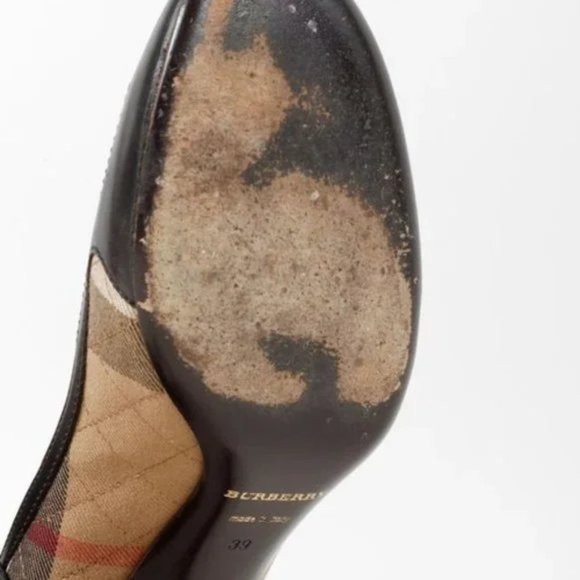 Burberry House Check Canvas Heels - Picture 5 of 10